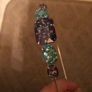 Purple and blue head band